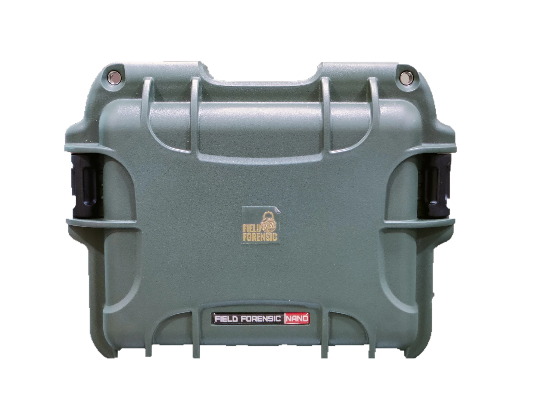 Field Forensic Nano — closed IP67 rugged case with Field Forensic branding and NANO badge