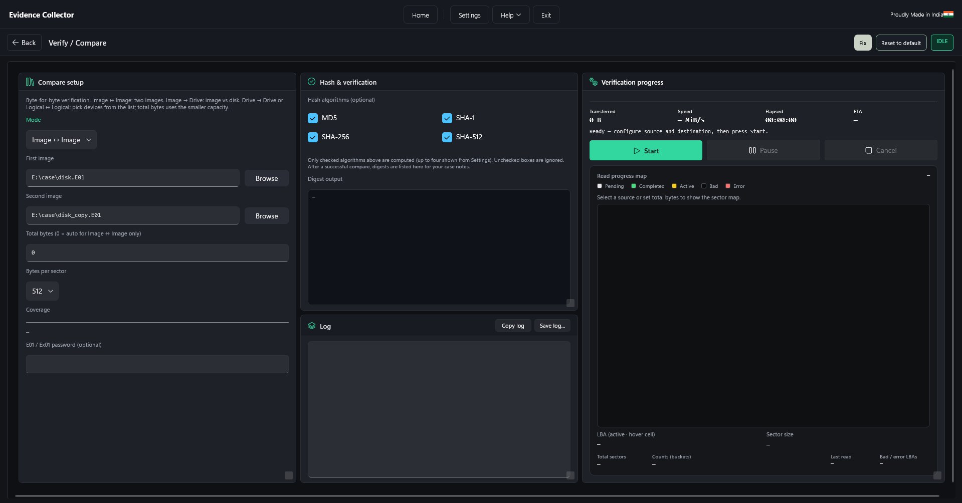 Evidence Collector — verify / compare