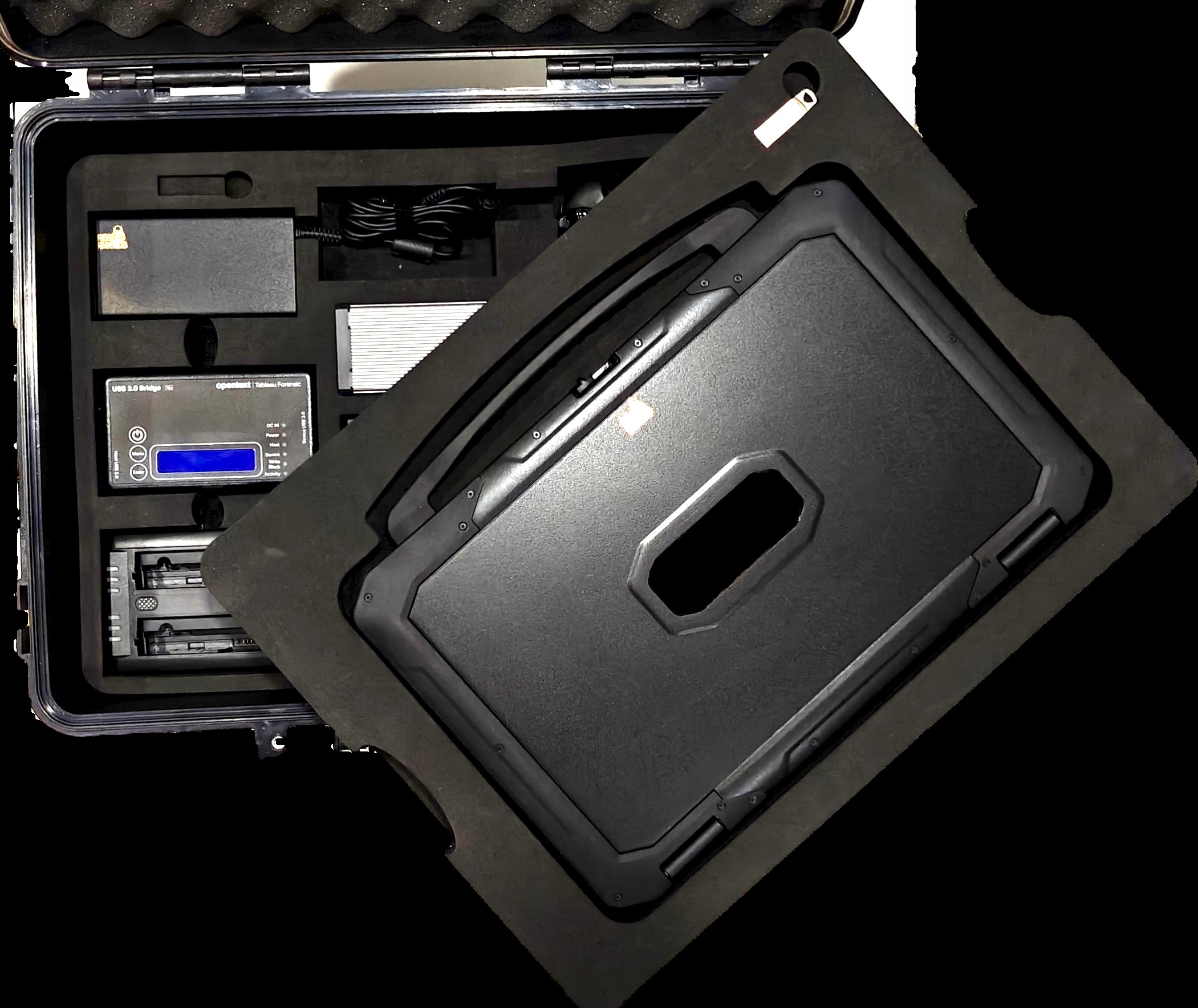 Rugged forensic kit case